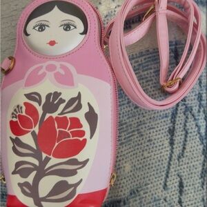 Nesting doll Crossbody adjustable strap unisex handbag